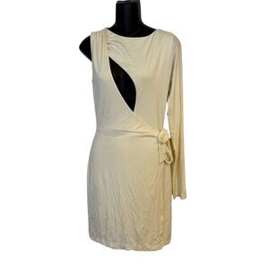 L'Academie Lily Midi Dress in Bone White.